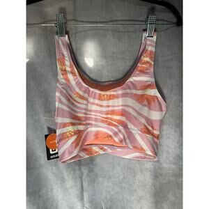 ID Ideology Girls Swim Top Pink Fluorite Size L